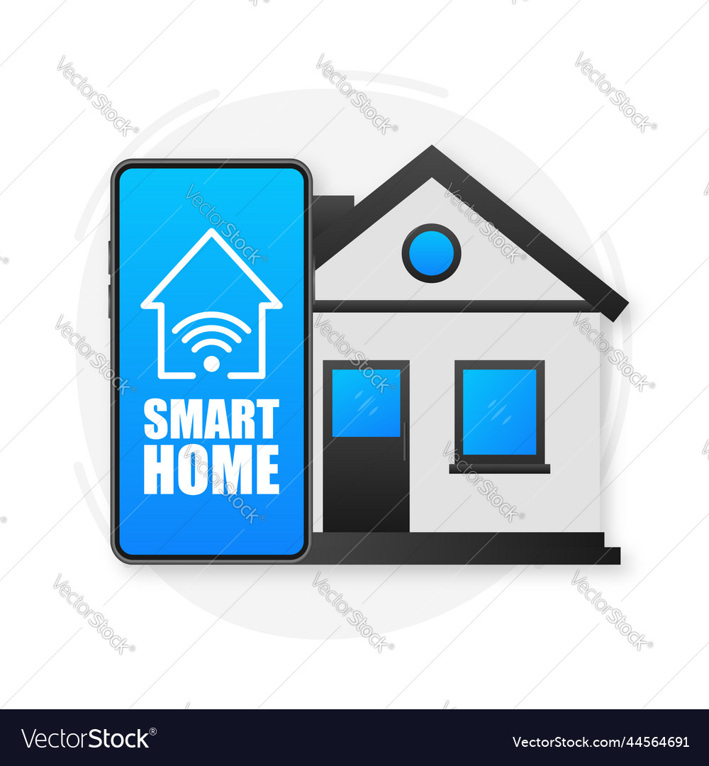 Smart Home Concept Automation Royalty Free Vector Image Smart Home Concept Automation Royalty Free Vector Image