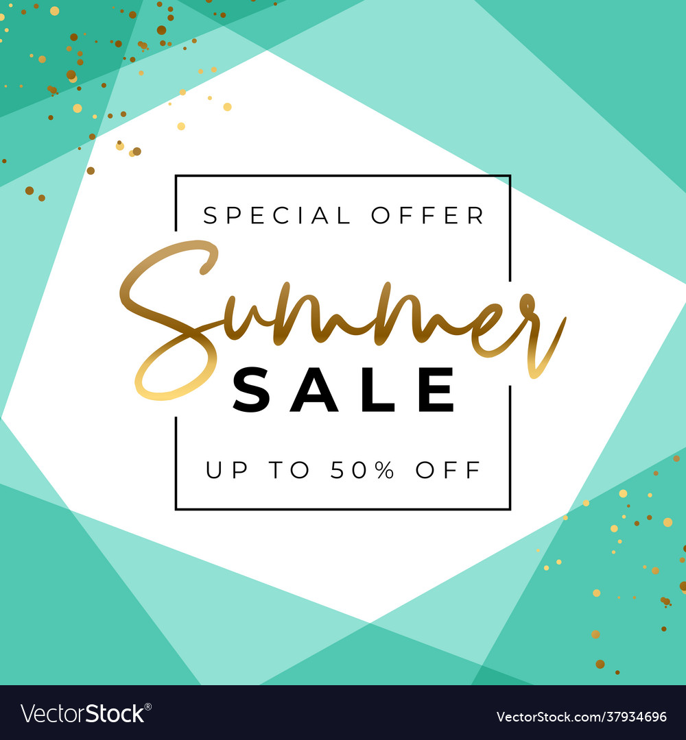 Elegant summer sale poster