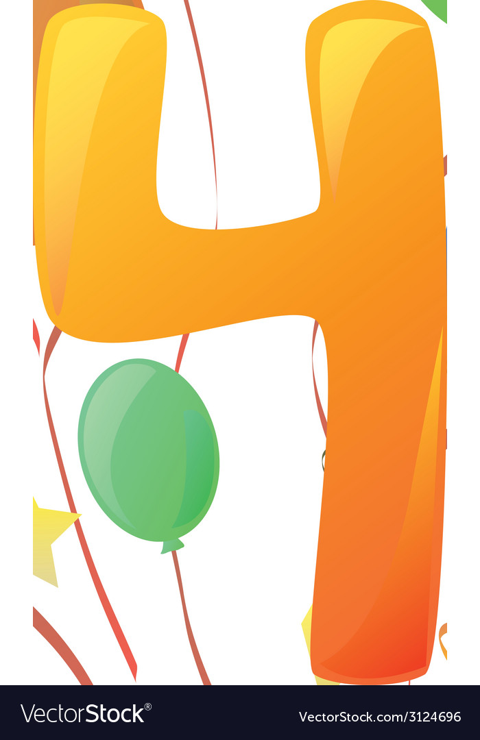 Happy birthday four years no background