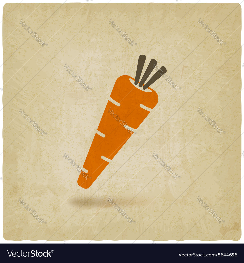 Old Carrot Background - Rustic Style