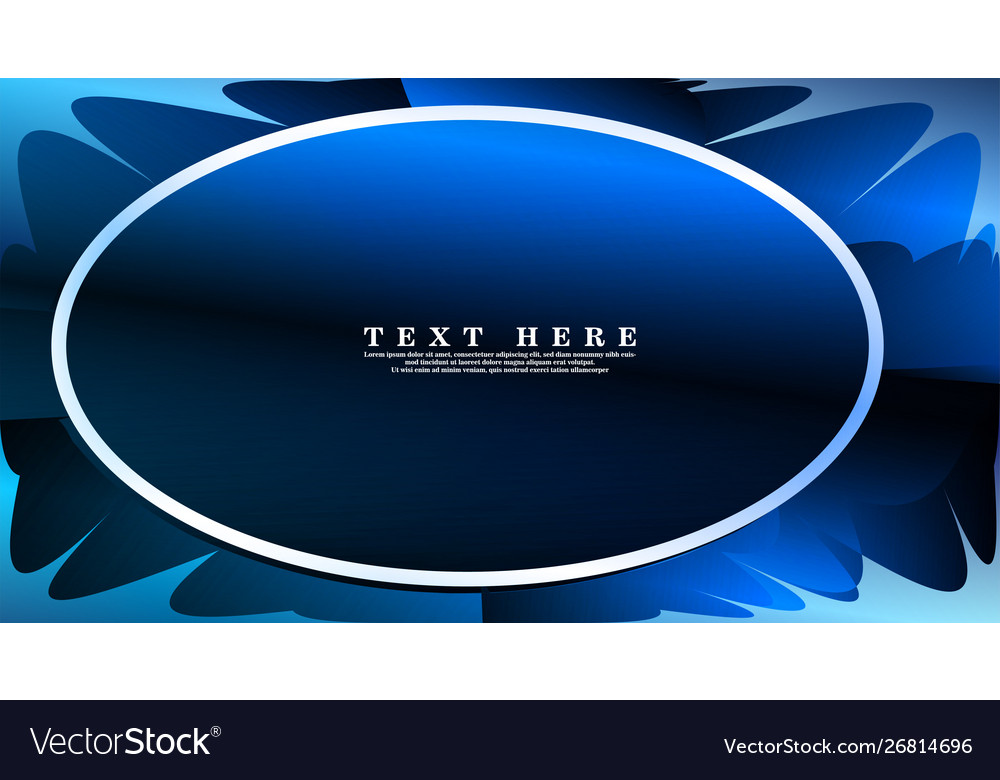 Oval frames are ready for your design background Vector Image