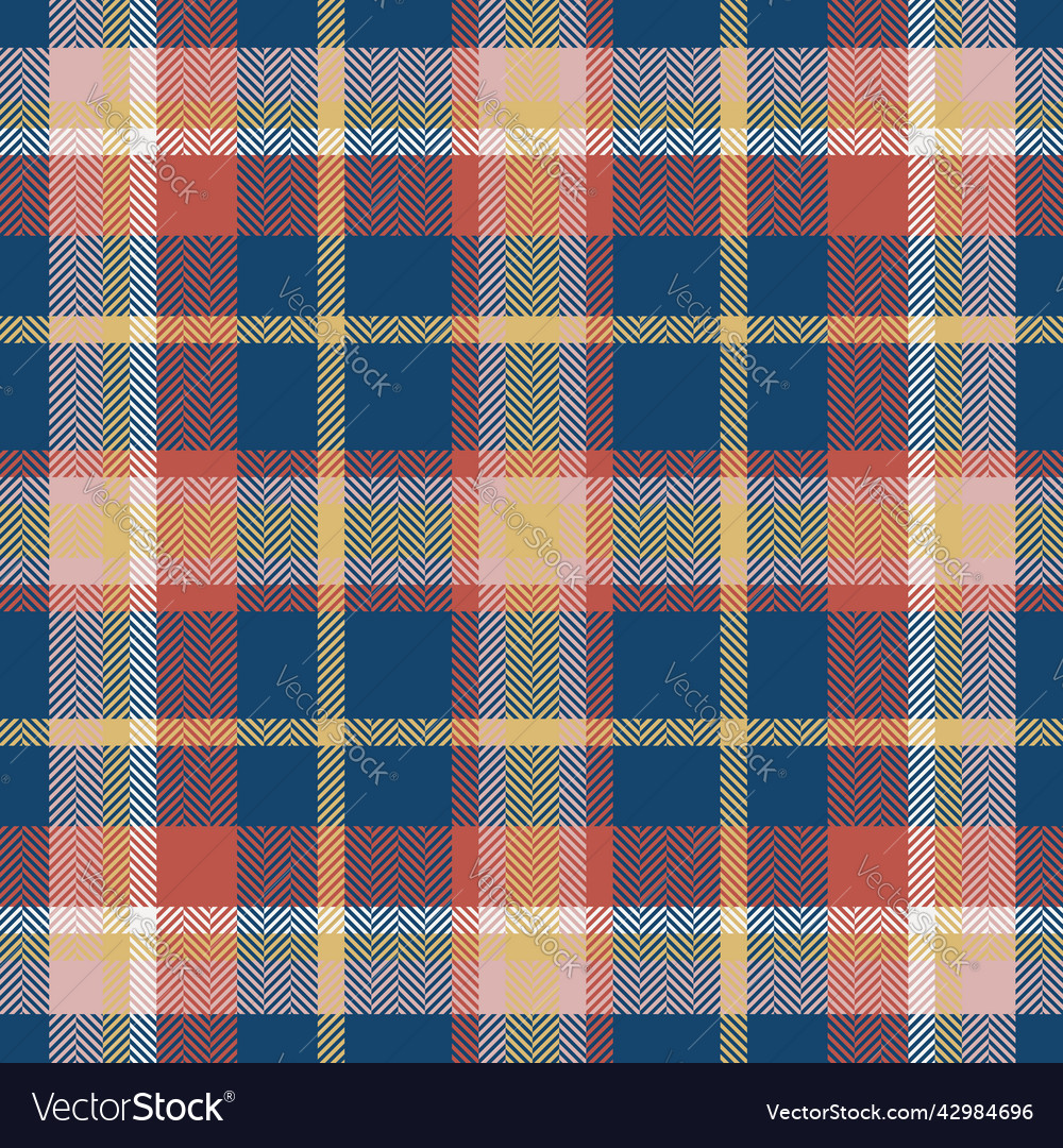 Plaid Check Pattern Seamless Fabric Texture Vector Image 2747