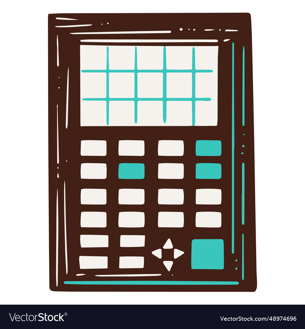 Scientific calculator Royalty Free Vector Image