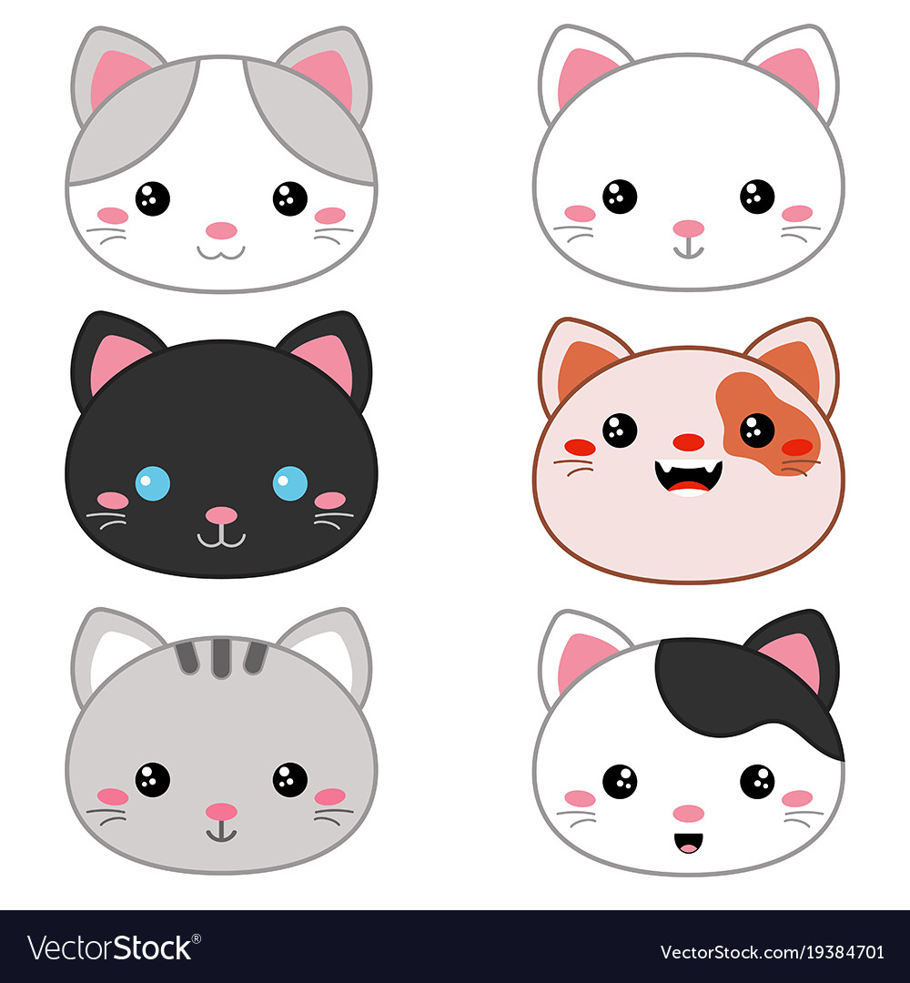 Animal faces Royalty Free Vector Image - VectorStock