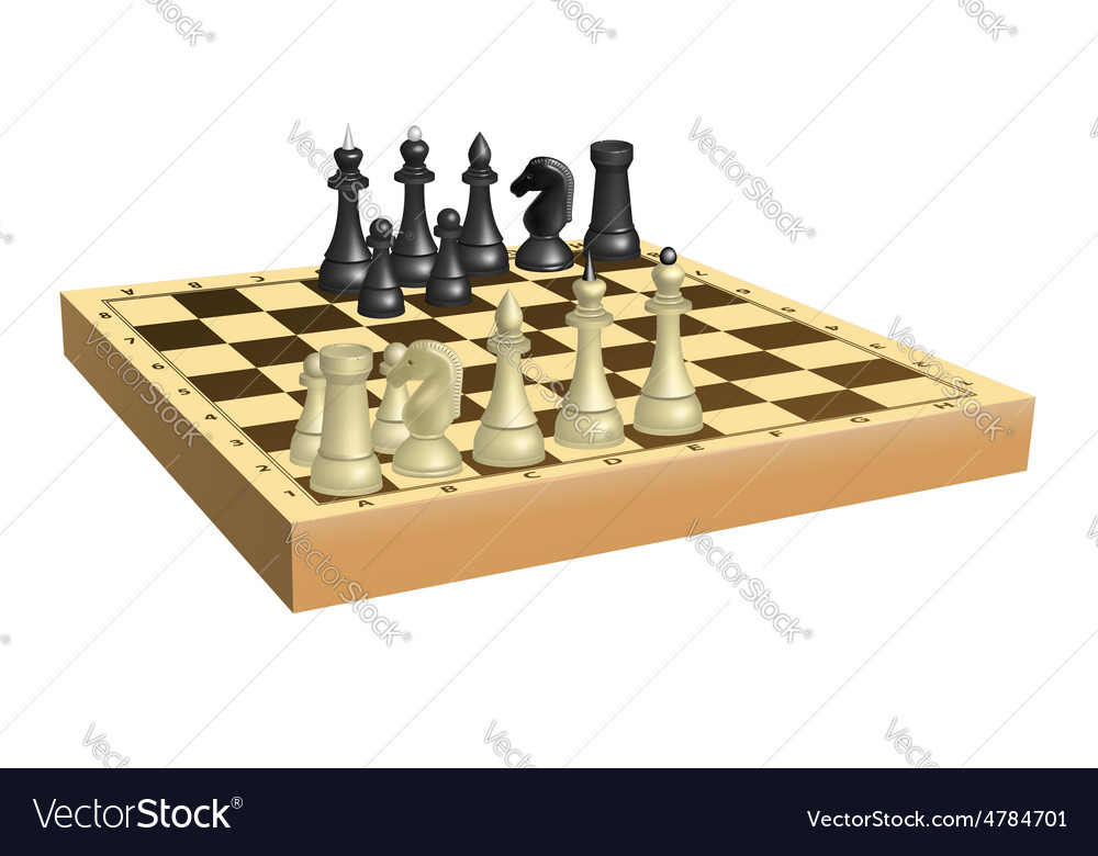 Chess on chessboard