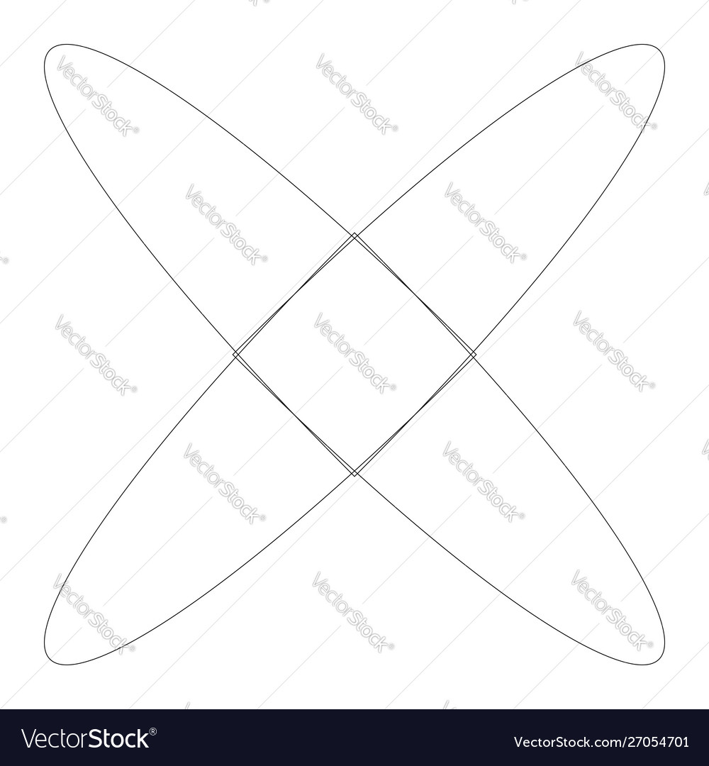 Circular geometric design elements with editable vector image Circular geometric design elements with editable