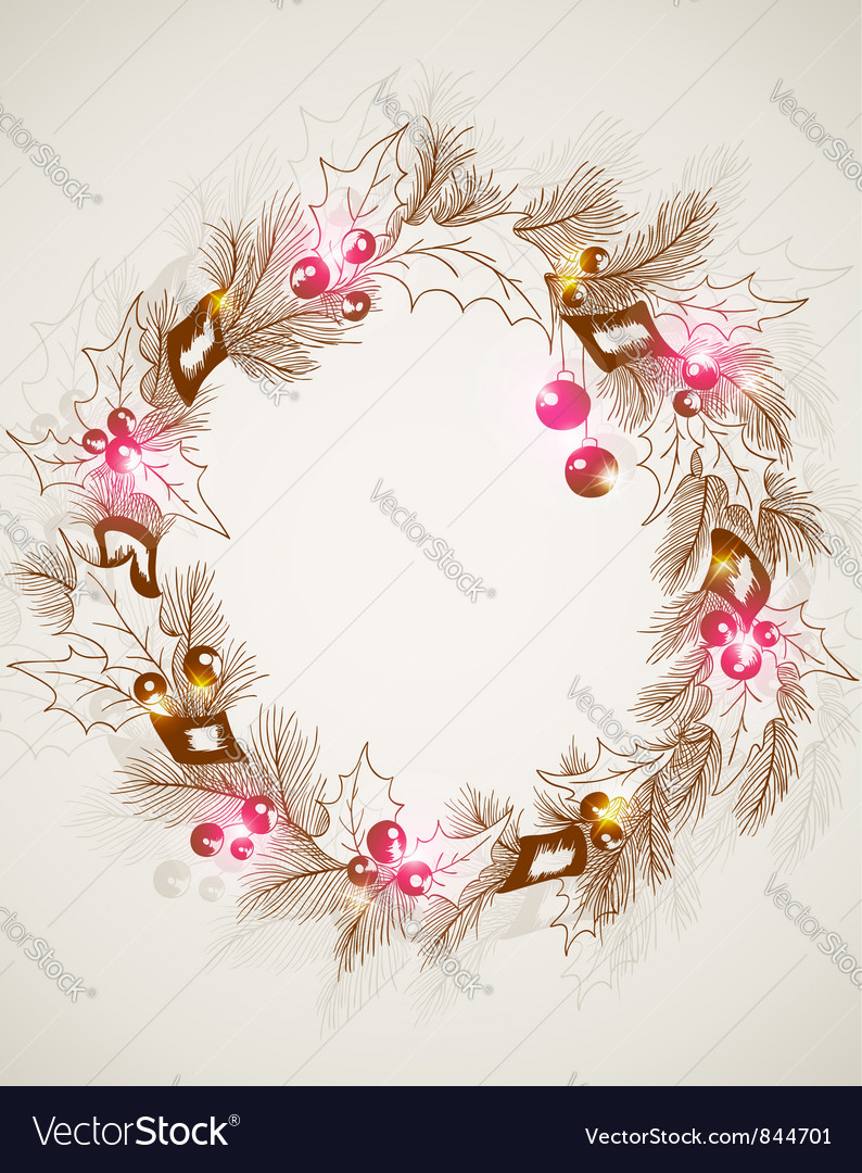 Retro Christmas Wreath