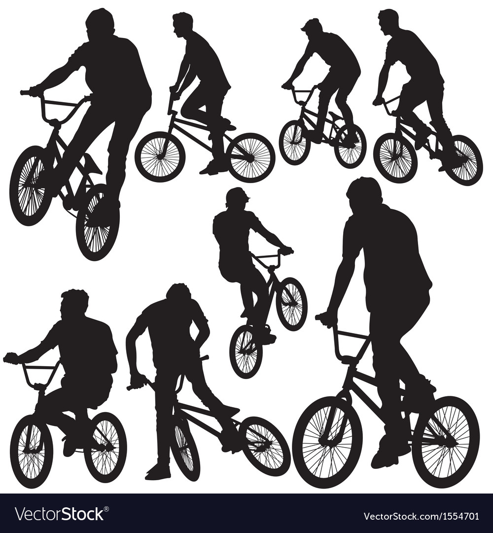 Ride bike silhouette