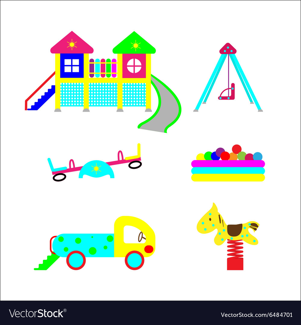 Set of elements on child development Royalty Free Vector