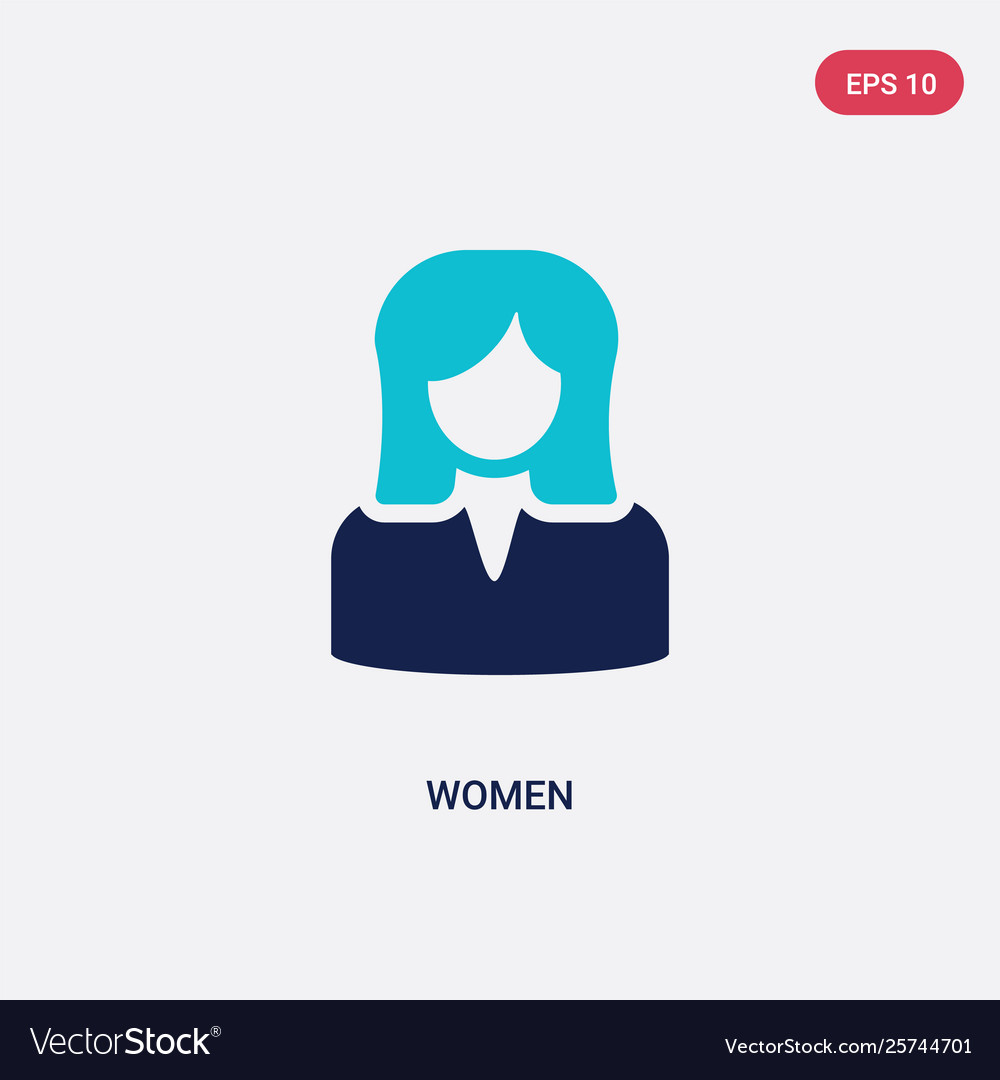 Two color women icon from human resources concept