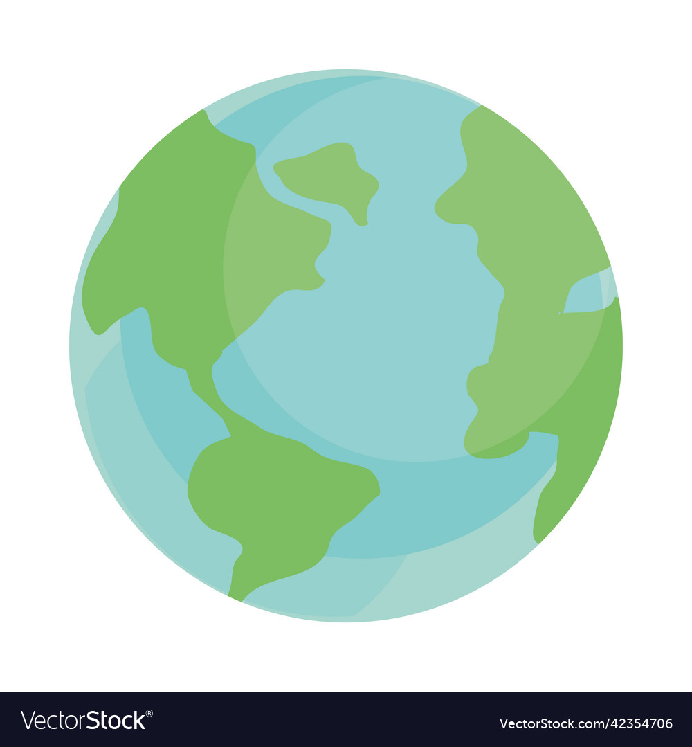 Earth globe map Royalty Free Vector Image - VectorStock