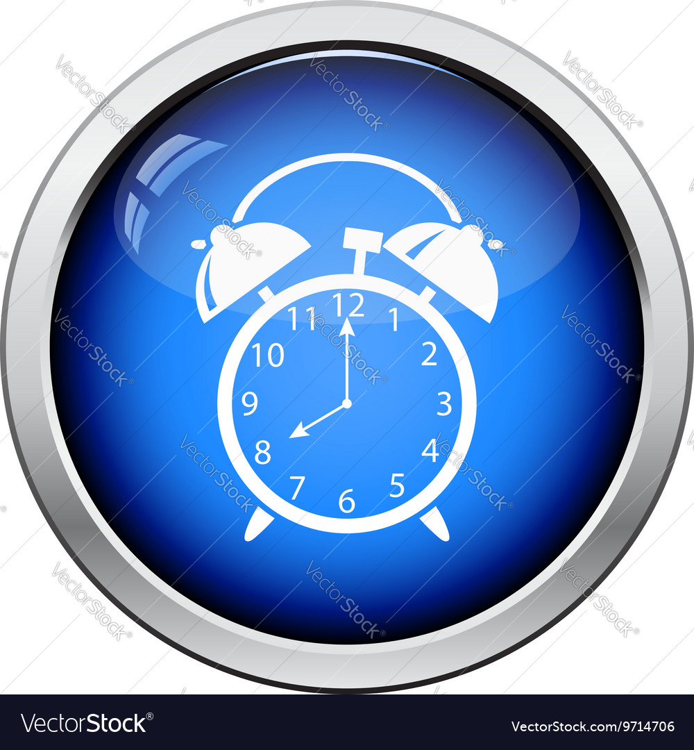 Icon of alarm clock Royalty Free Vector Image VectorStock
