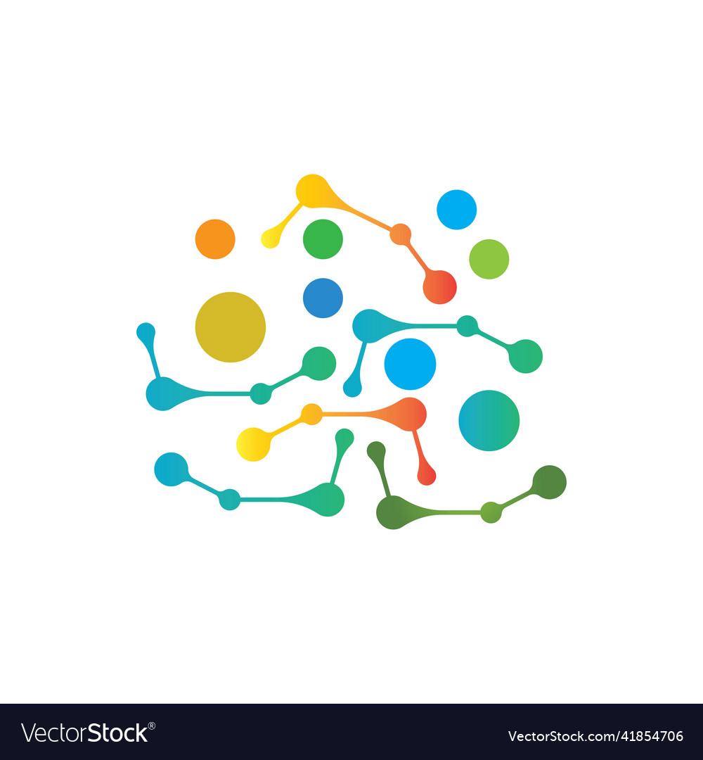 Molecule logo Royalty Free Vector Image - VectorStock