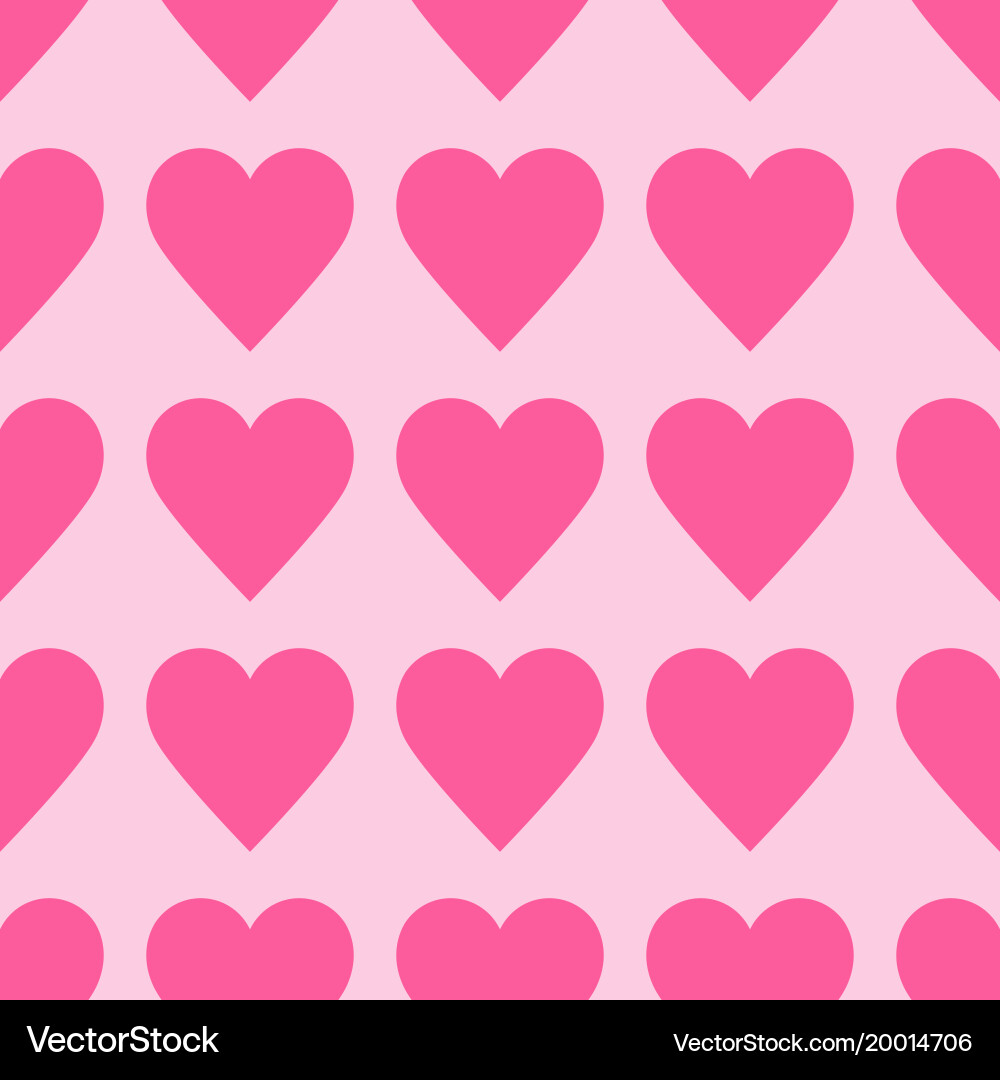 Red hearts seamless pattern Royalty Free Vector Image