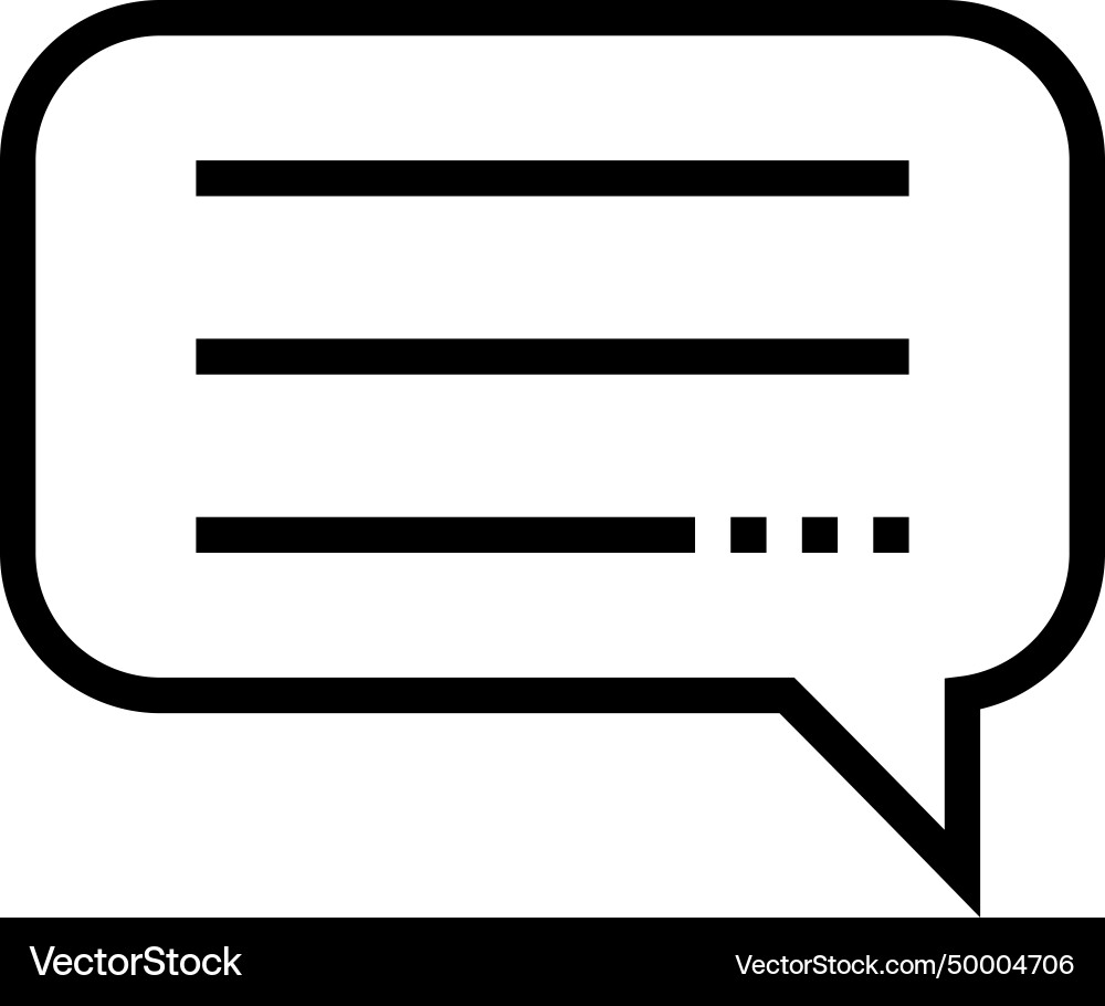 Speech bubble icon Royalty Free Vector Image - VectorStock