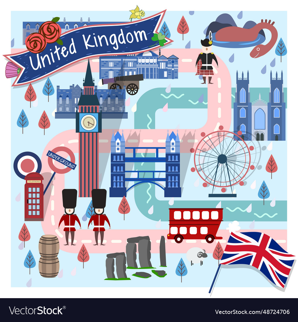 United kingdom travel map