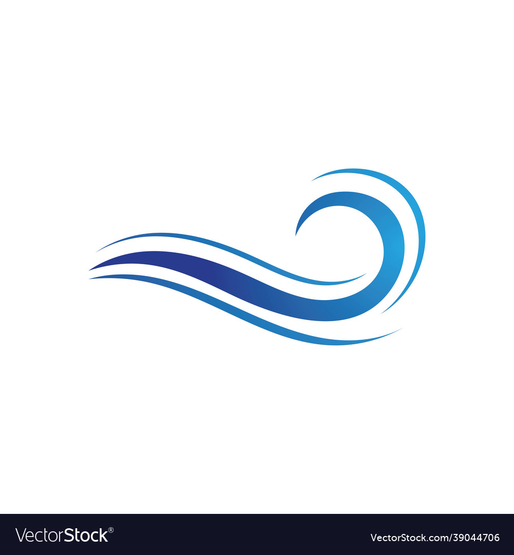 Water wave icon Royalty Free Vector Image - VectorStock