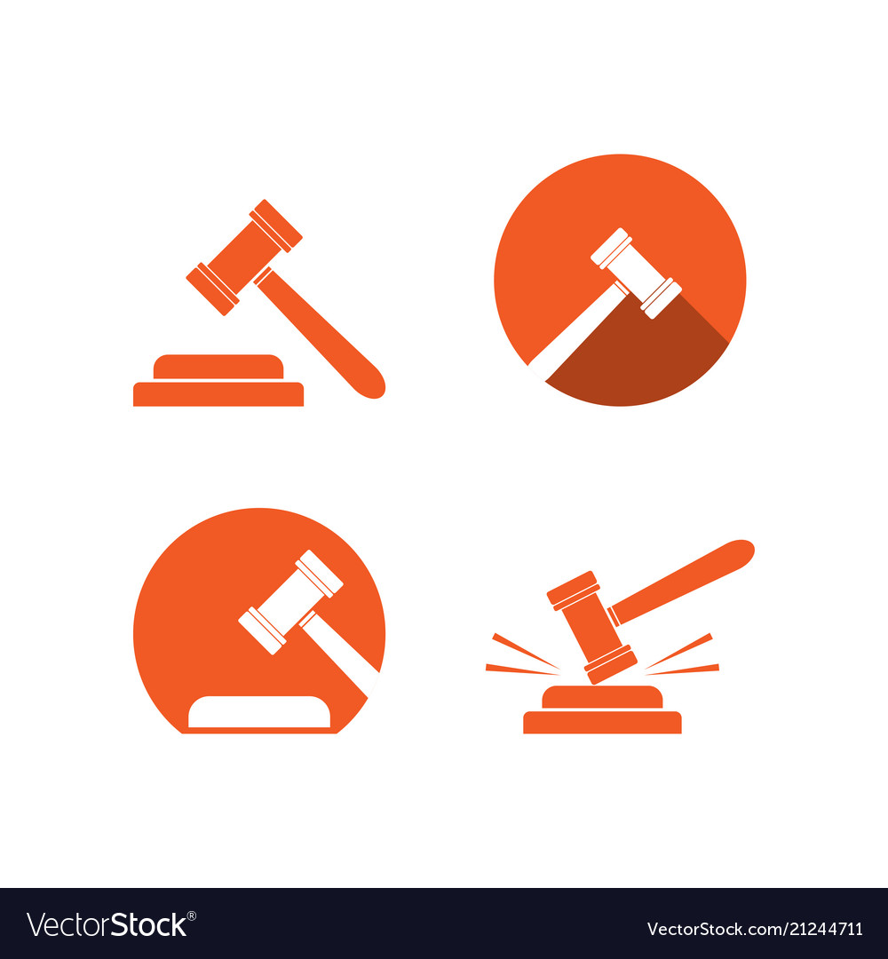 Collection of attorney at law logo and icon