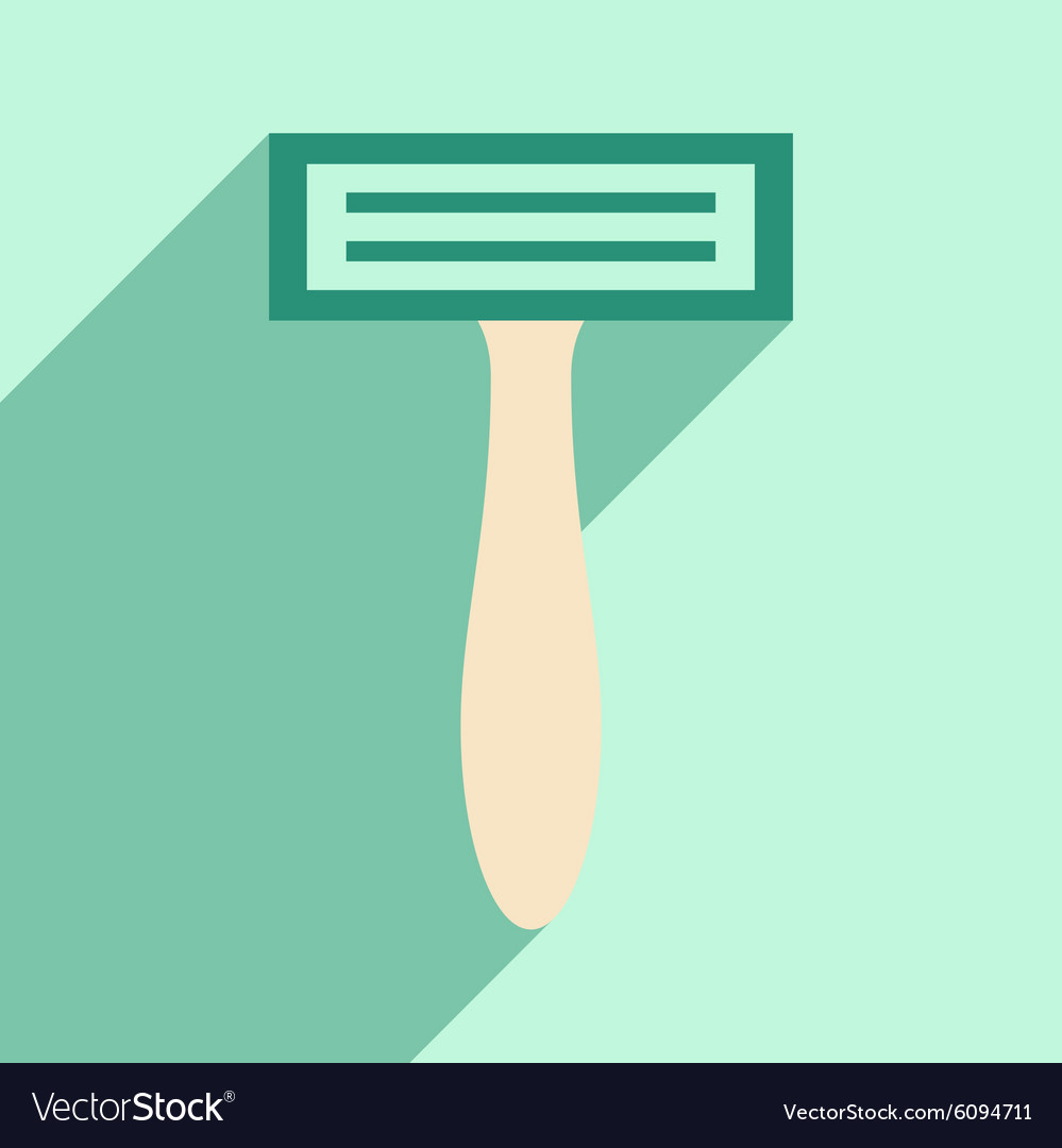 Flat with shadow icon and mobile application