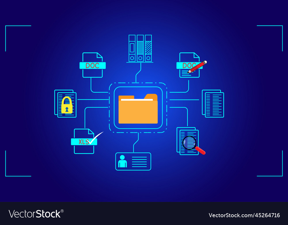 Concept Document Management Online Royalty Free Vector Image Concept Document Management Online Royalty Free Vector Image
