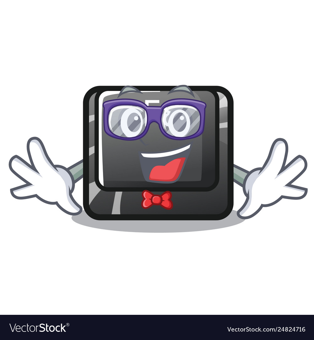 Geek button f8 isolated with cartoon