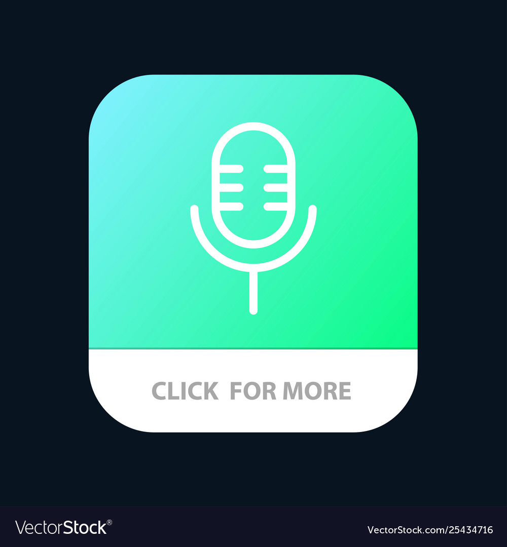 Mic microphone sound show mobile app button