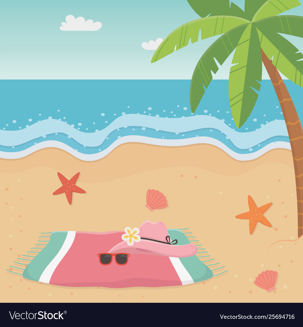Palm tree summer season design