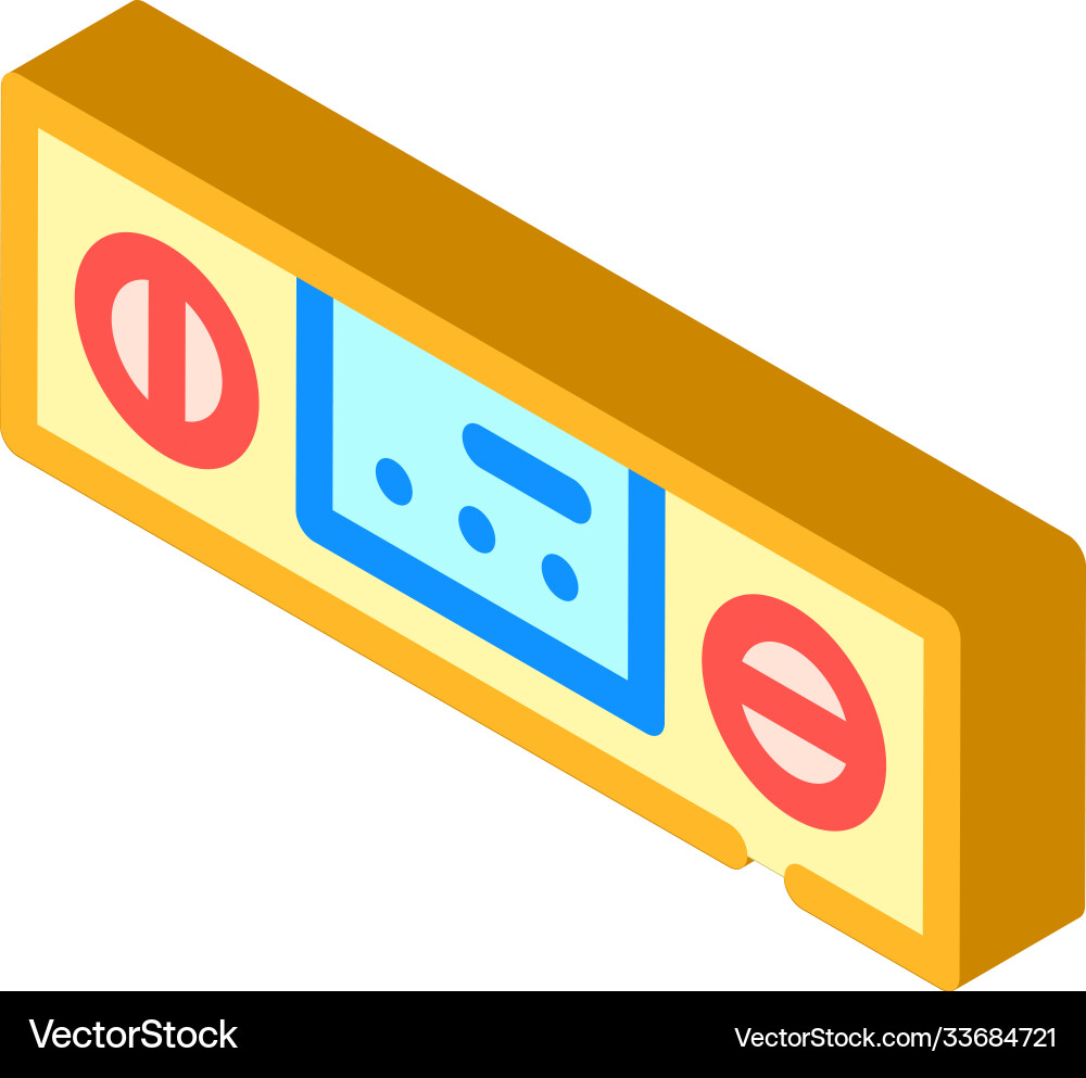 Digital protractor measuring equipment isometric Vector Image