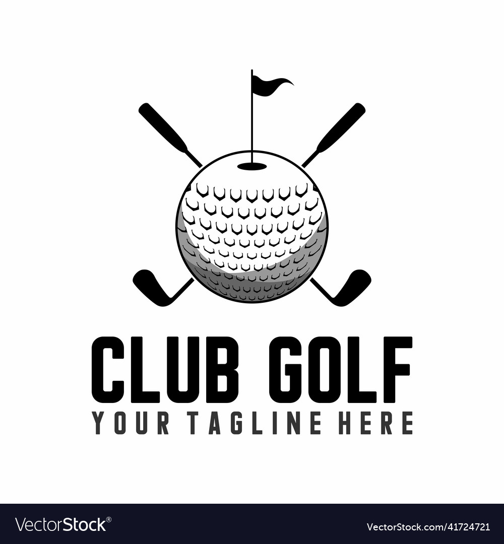 Equipment in golf games like stick ball and flag Vector Image