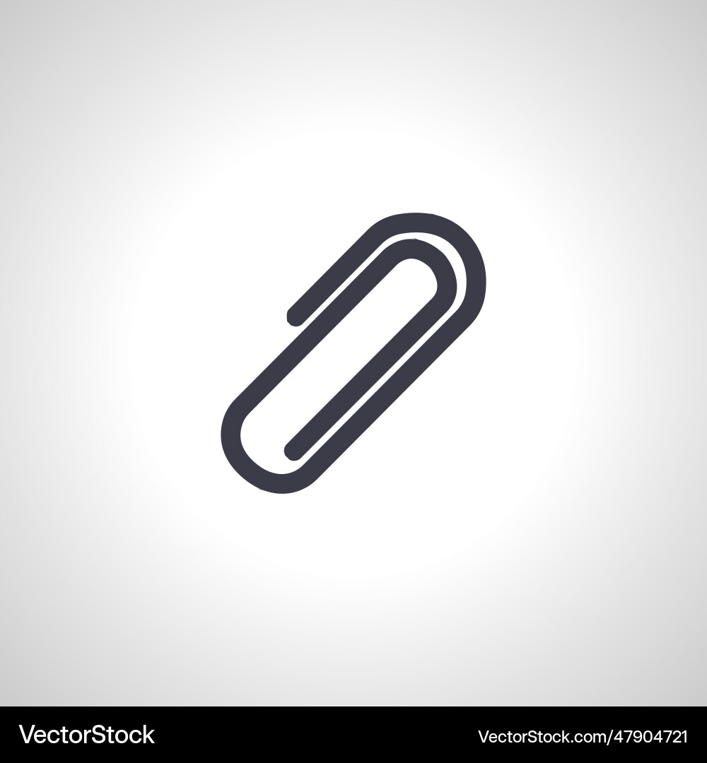 Paper clip icon Royalty Free Vector Image - VectorStock