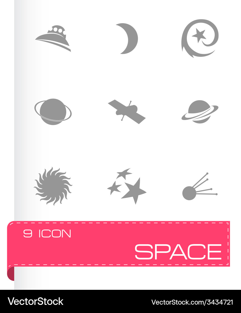 Space icons set Royalty Free Vector Image - VectorStock
