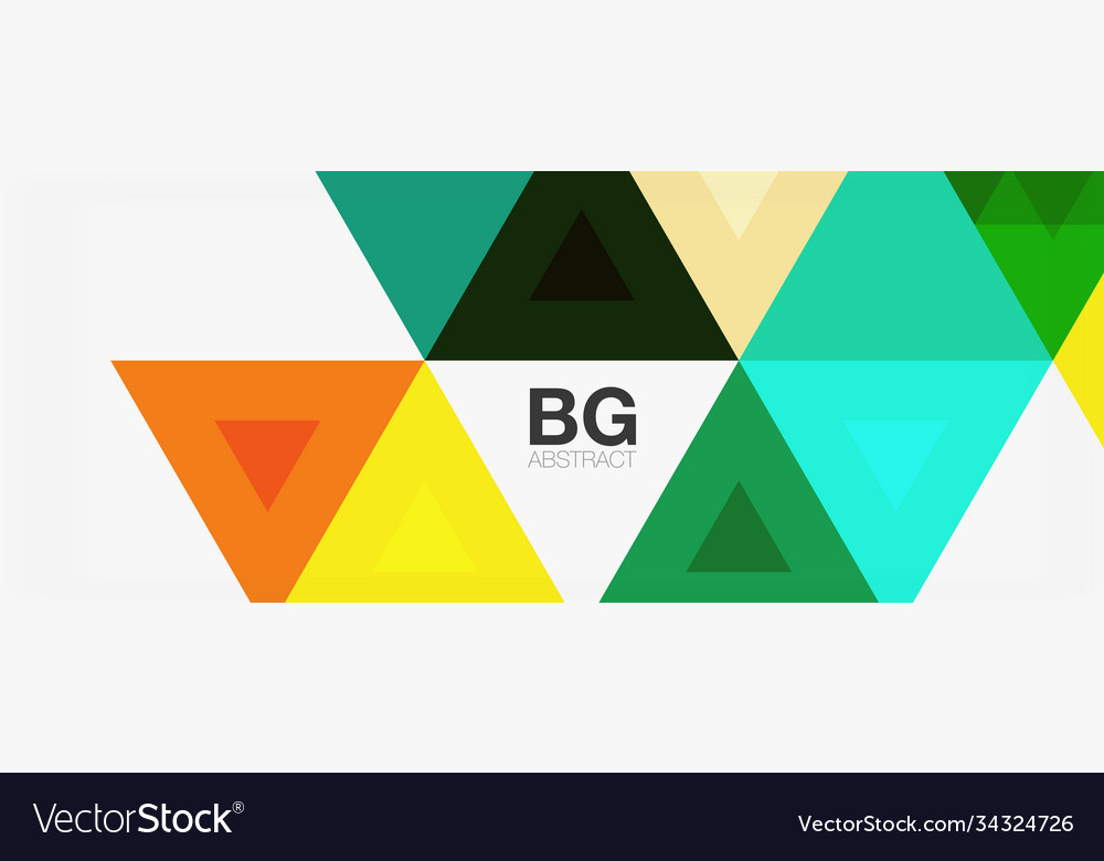 Mosaic triangle pattern abstract background vector image Mosaic triangle pattern abstract background