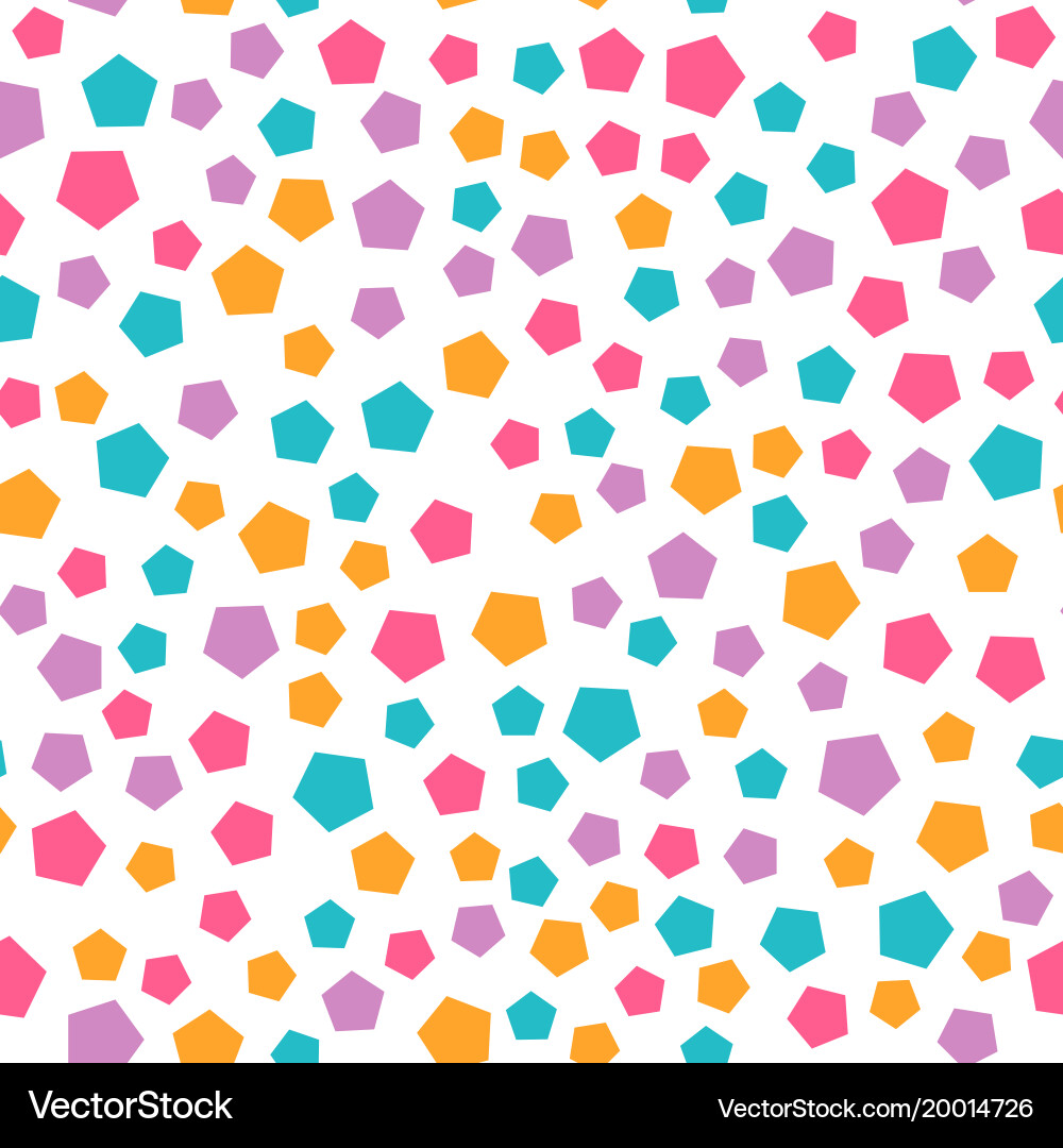 Seamless geometric pattern with pentagon Vector Image
