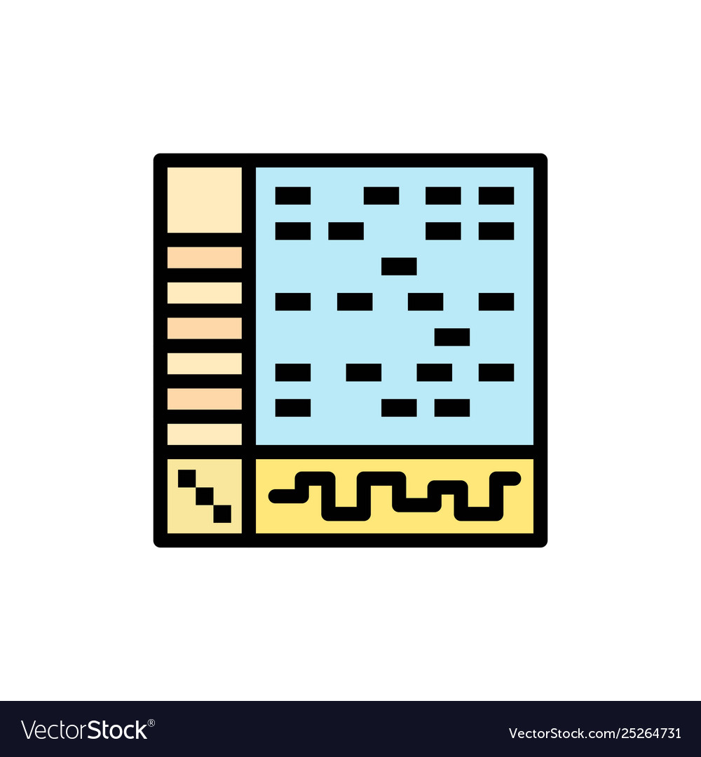 Ableton application audio computer draw flat vector image Ableton application audio computer draw flat