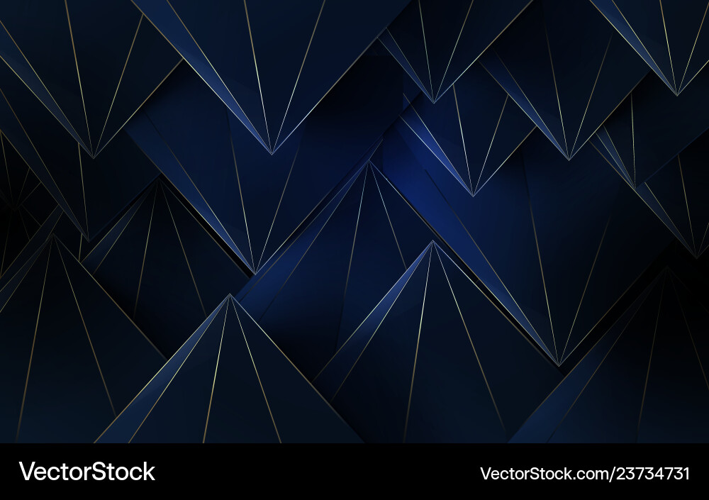 Abstract polygonal pattern luxury background Vector Image