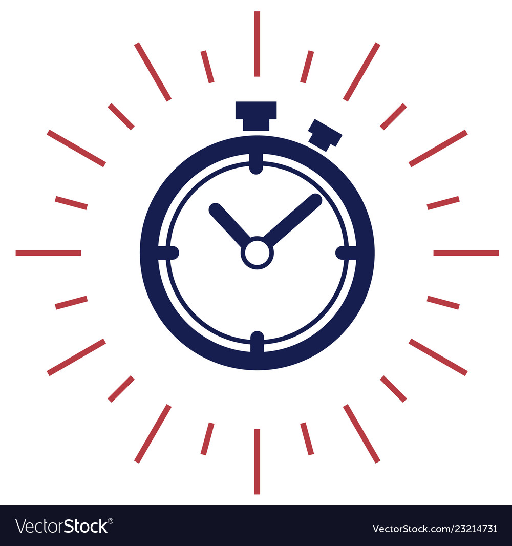 Best time symbol on white background flat Vector Image