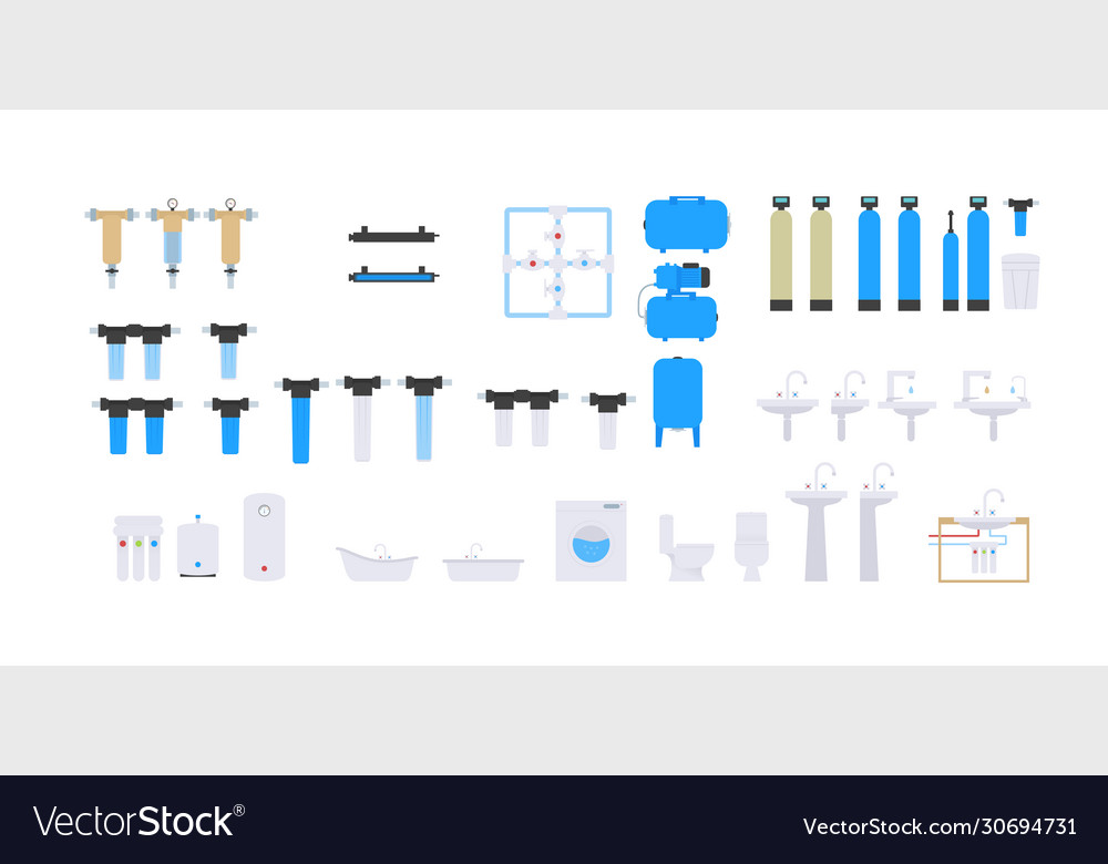 Detail for scheme water supply vector image Detail for scheme water supply