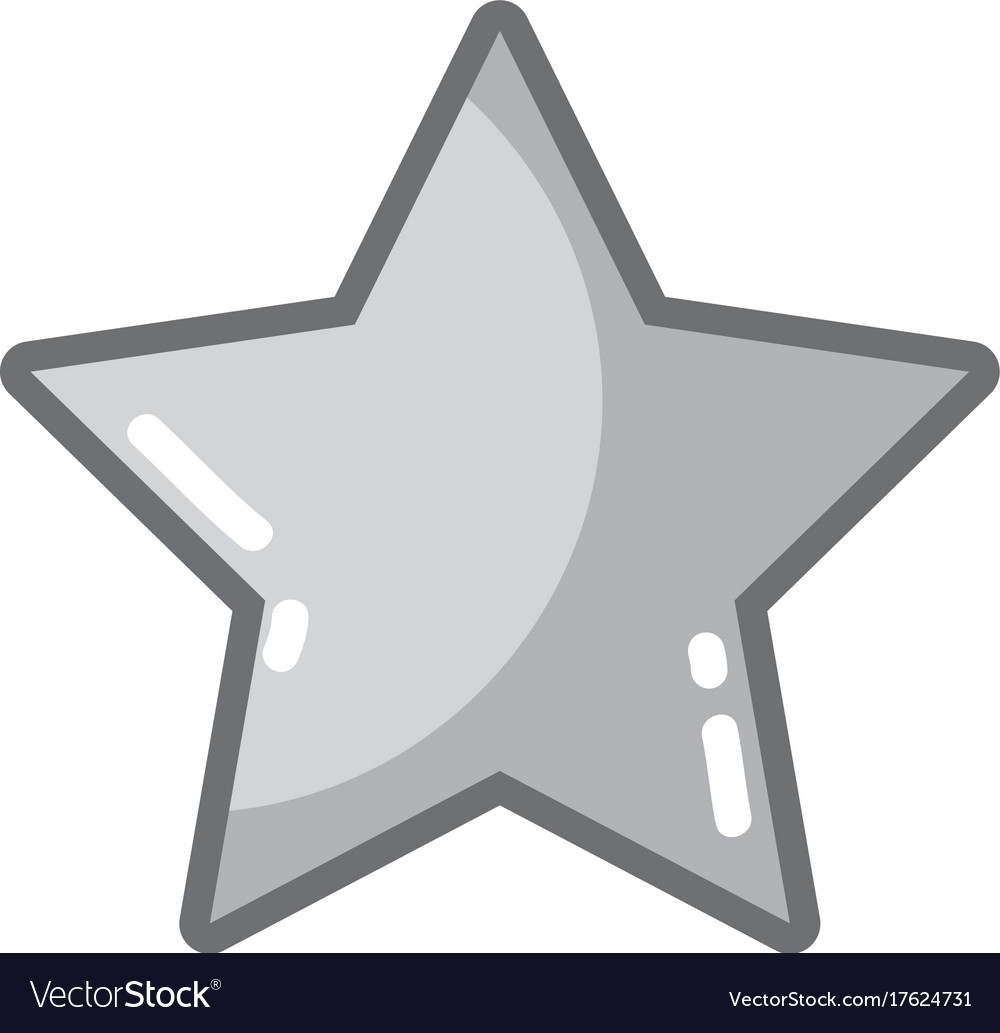 Grayscale rating star symbol and element status