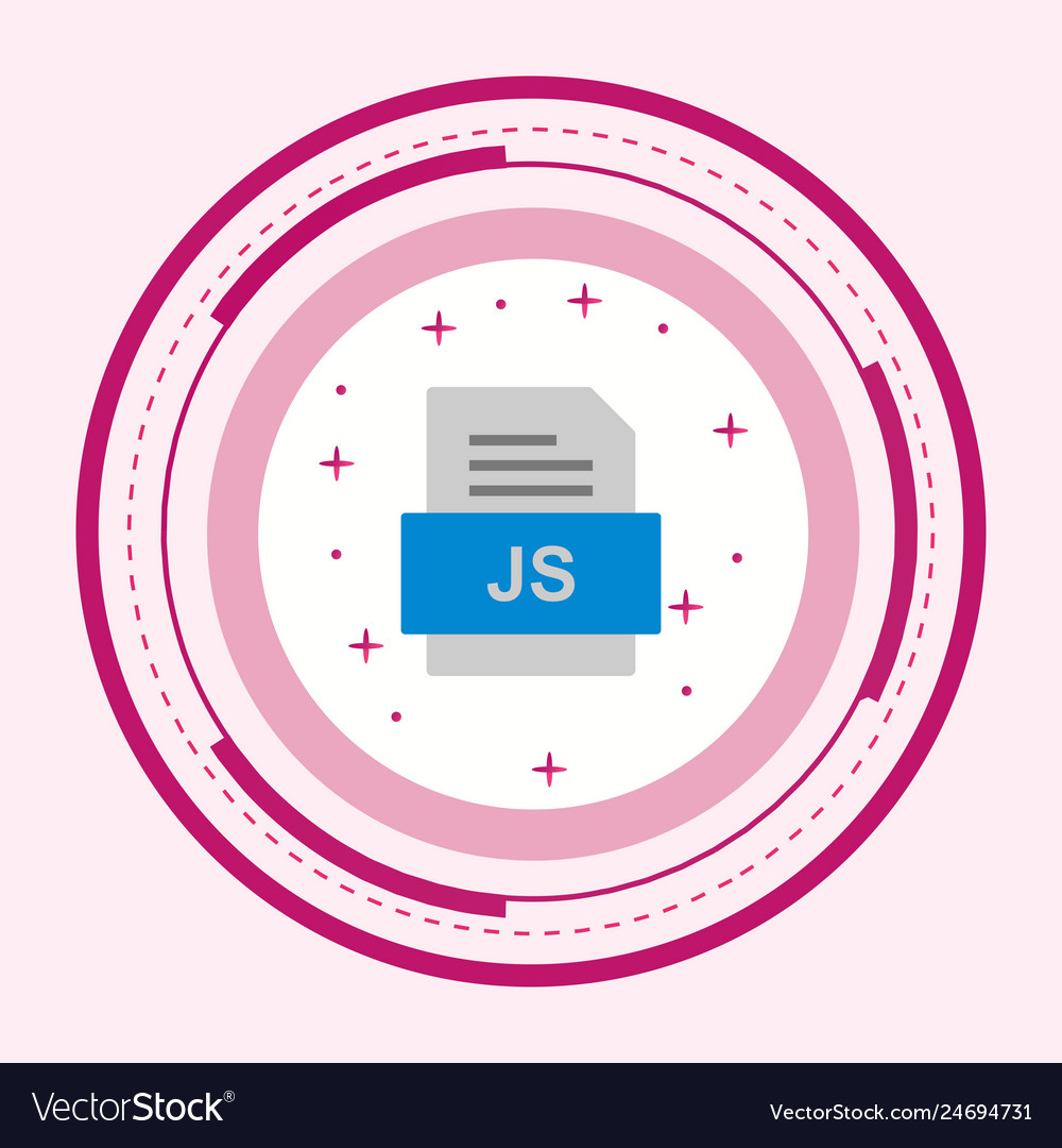 Js file document icon Royalty Free Vector Image