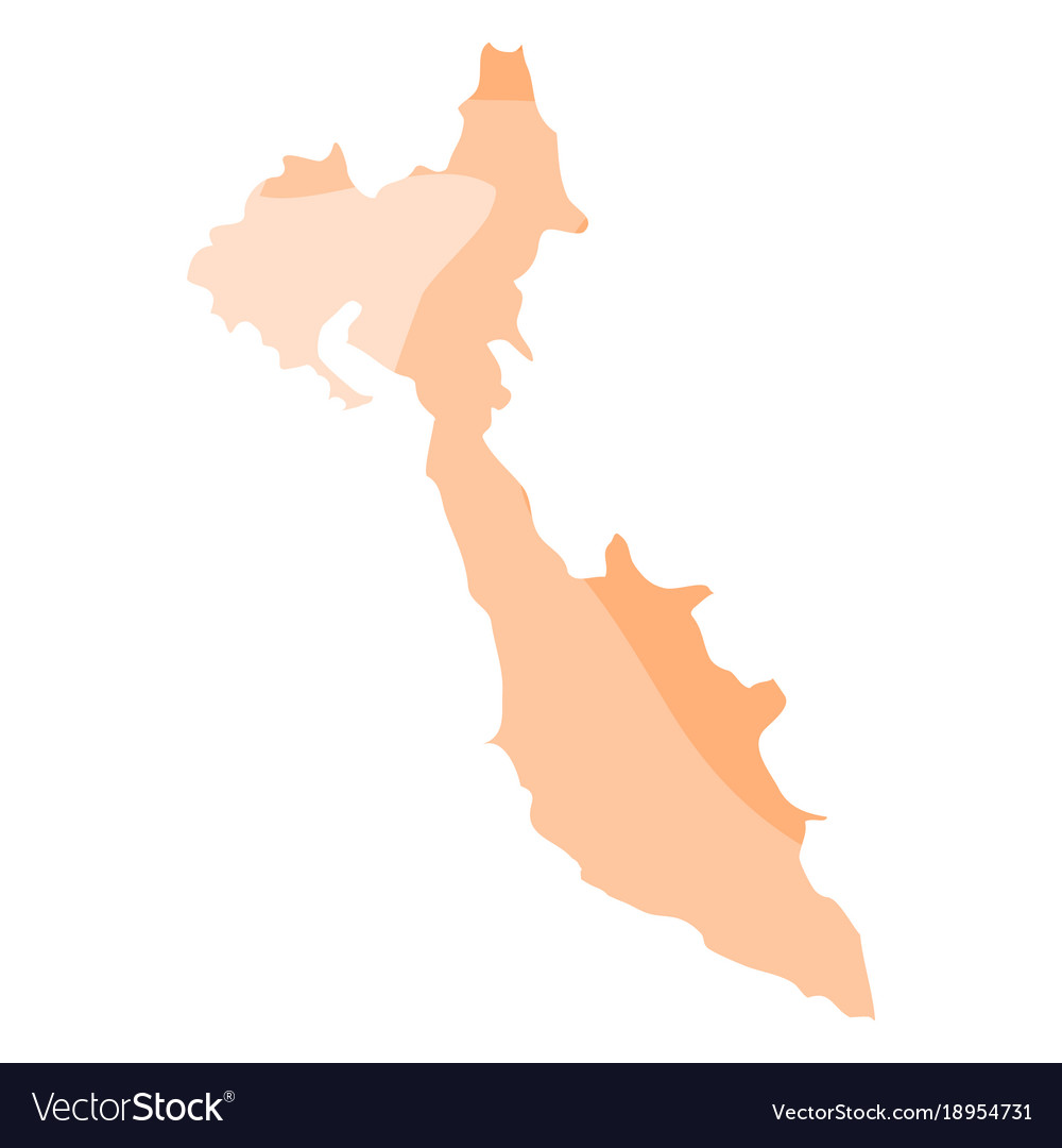 Kamchatka krai political map Royalty Free Vector Image