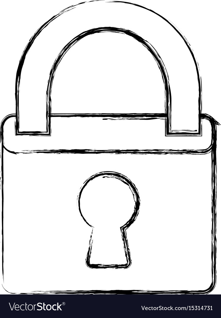 Security padlock icon Royalty Free Vector Image