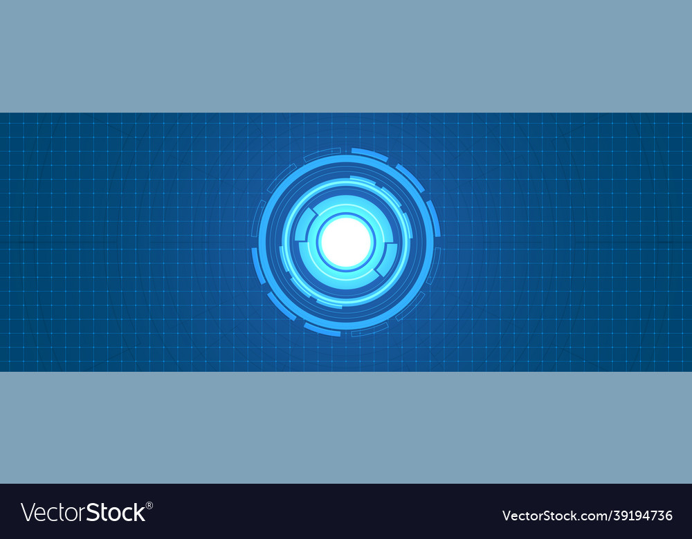 Abstract overlap circle digital background smart vector image Abstract overlap circle digital background smart