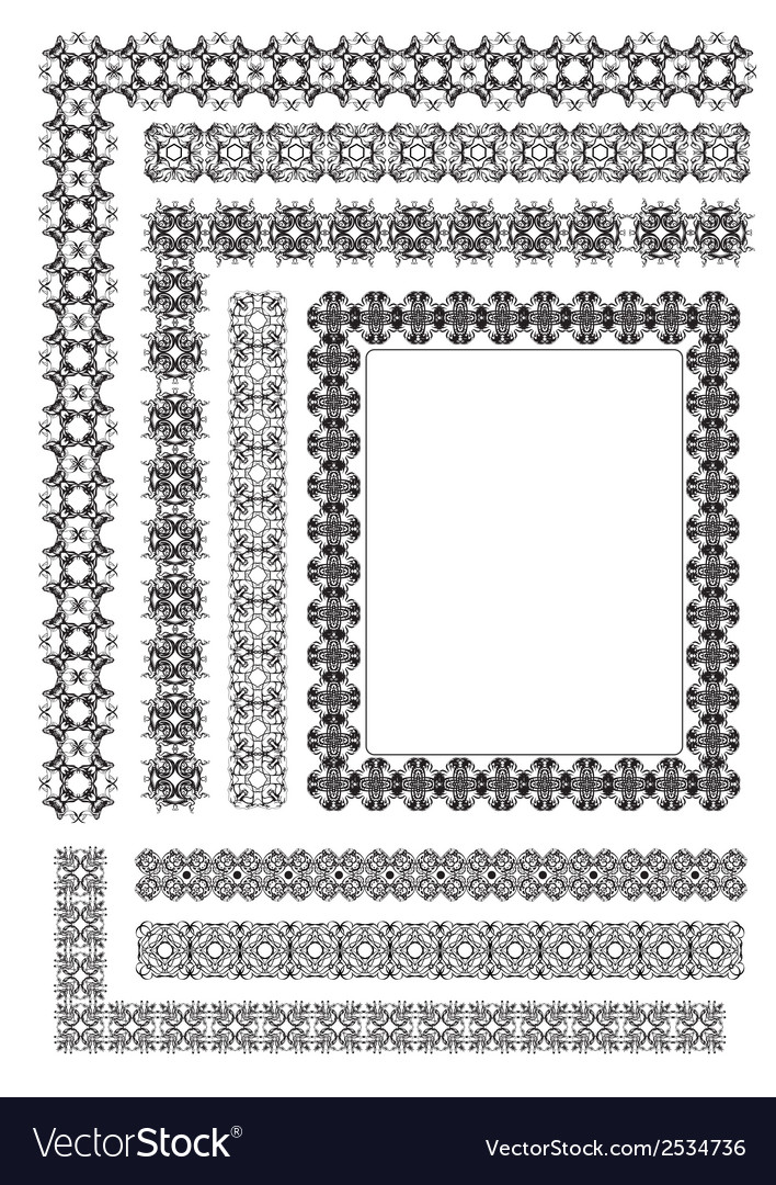 Al 0513 Ornaments Royalty Free Vector Image - Vectorstock