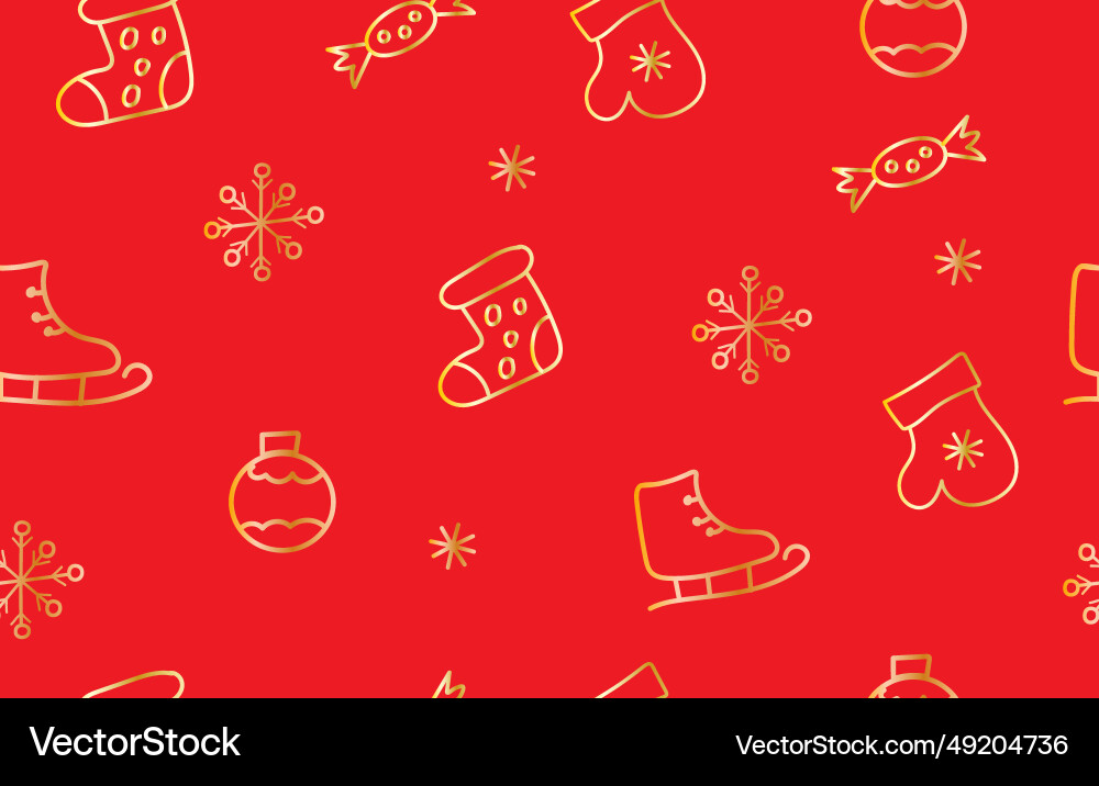 Christmas seamless pattern Royalty Free Vector Image