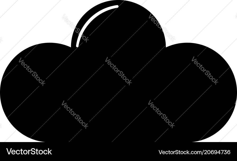 Cloud flat icon Royalty Free Vector Image - VectorStock