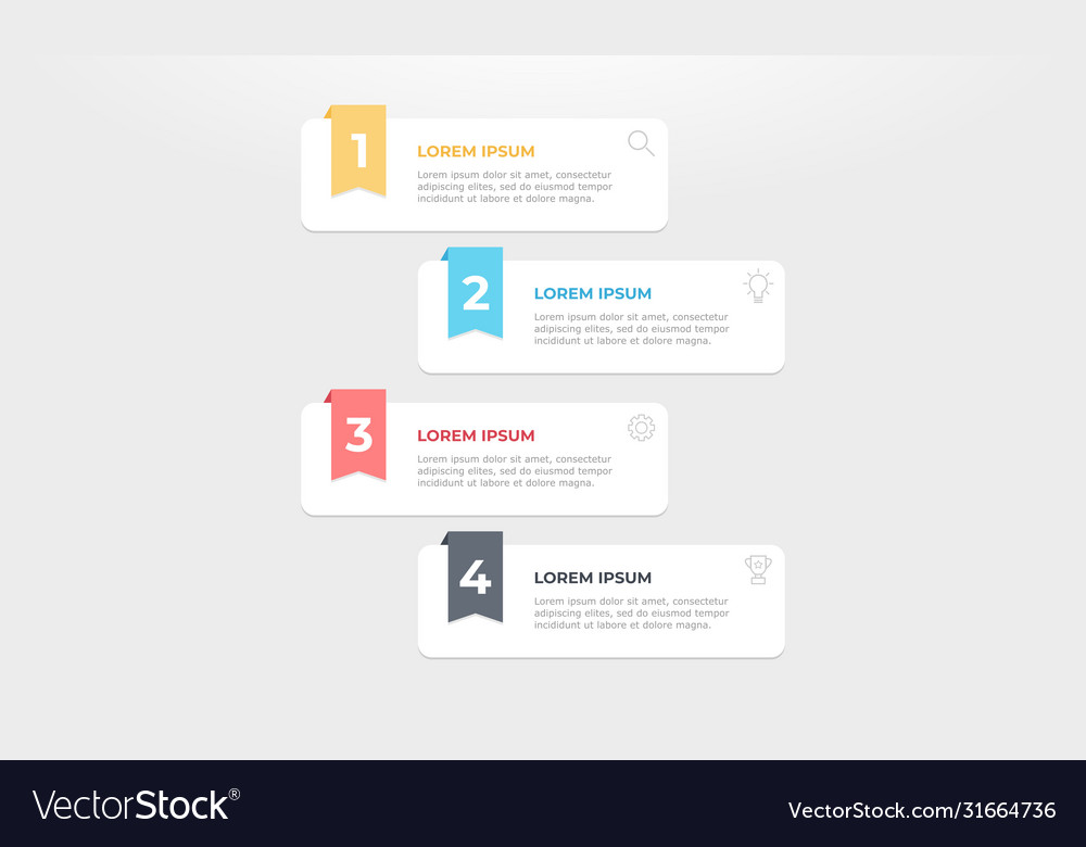 Colorful infographic banners Royalty Free Vector Image