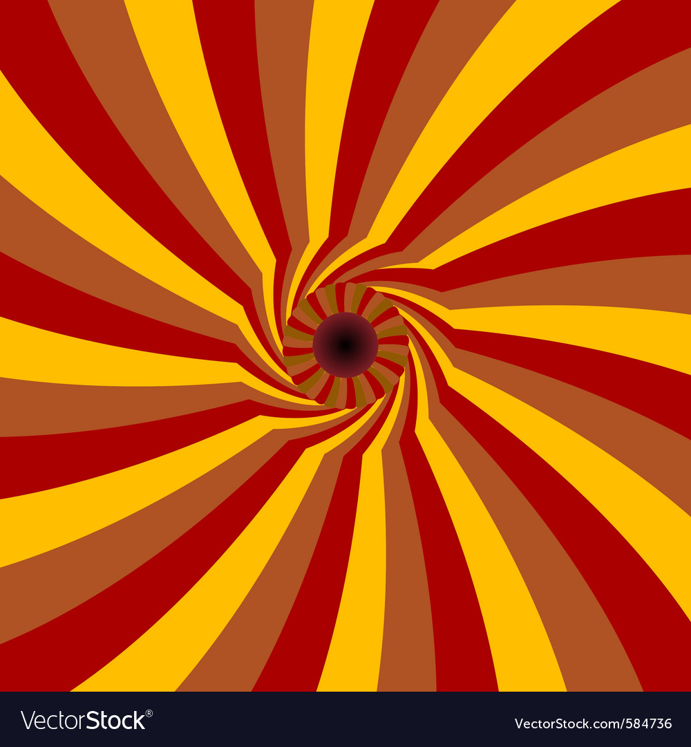 Curved rays pattern