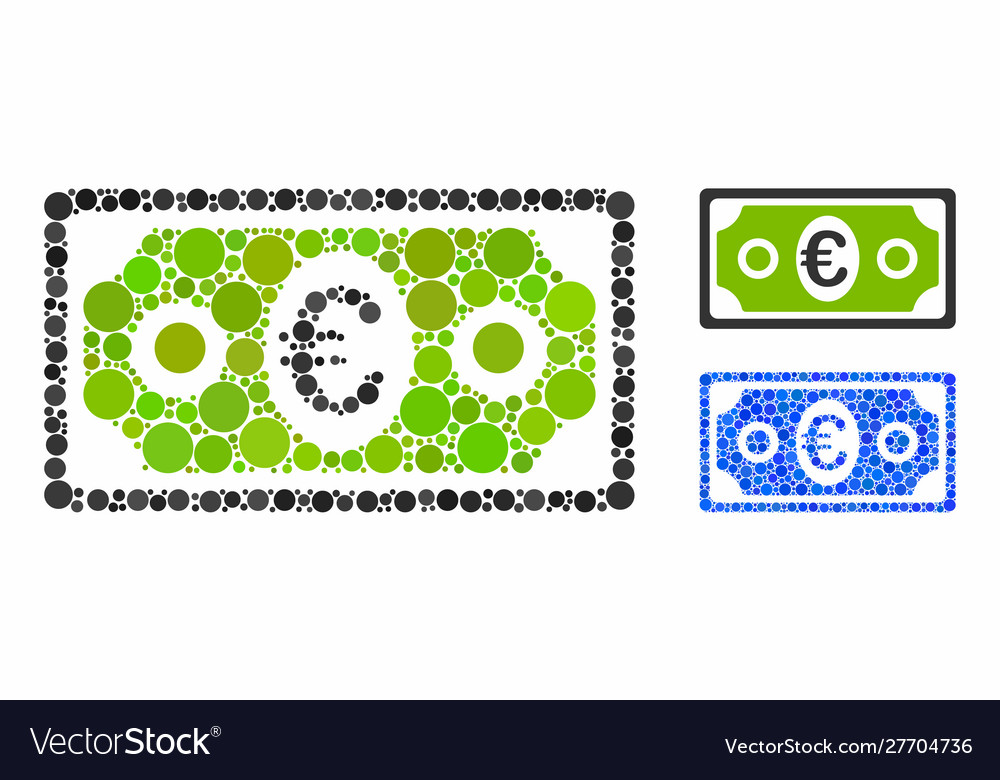 Euro-Banknoten-Kompositions-Symbol Sphäre