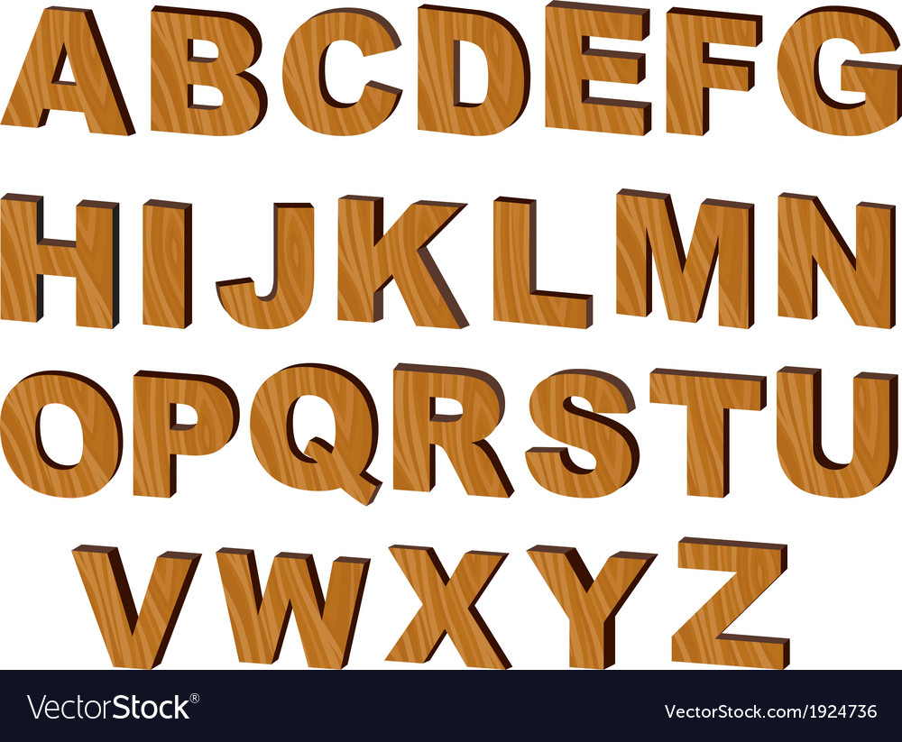 Letters of the alphabet Royalty Free Vector Image