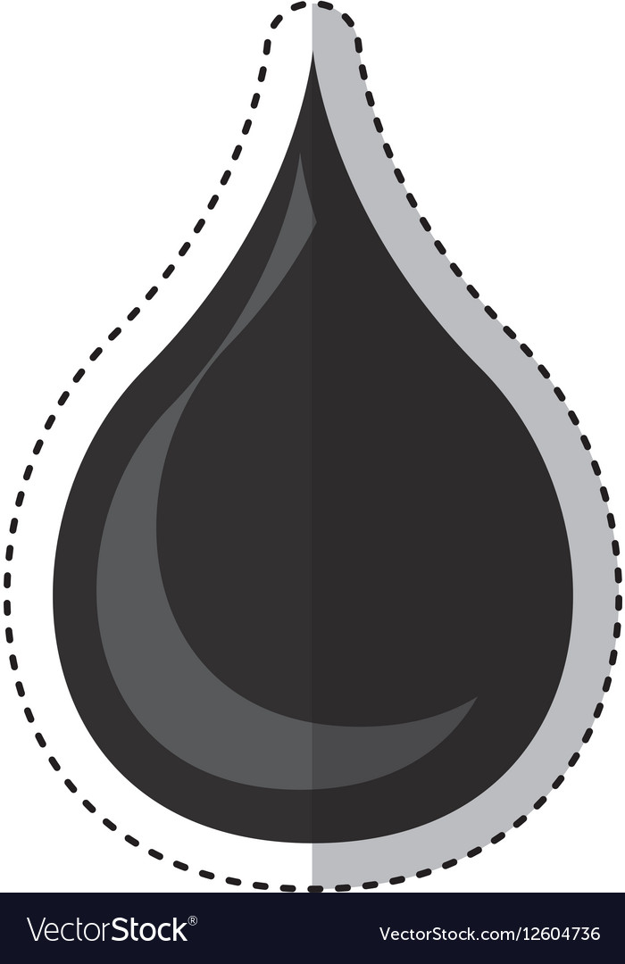 Oil drop isolated icon